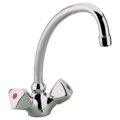 Sanitop-Wingenroth Zweigriff-Küchenarmatur Standard Plus Chrom