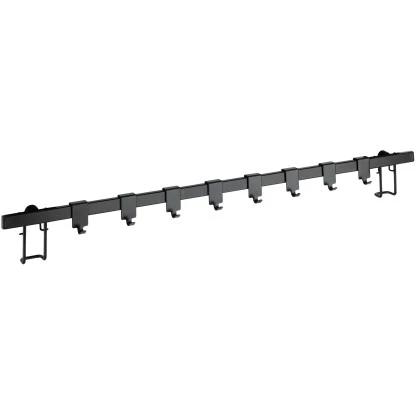 Wenko Hakenleiste Gala 8 Haken 4 Cm X 60 Cm X 3 Cm Schwarz 2 Wenko Hakenleiste Gala 8 Haken 4 Cm X 60 Cm X 3 Cm Schwarz – Bild 2