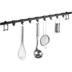 Wenko Hakenleiste Gala 8 Haken 4 Cm X 60 Cm X 3 Cm Schwarz 6 Wenko Hakenleiste Gala 8 Haken 4 Cm X 60 Cm X 3 Cm Schwarz -Küchenbedarf Geschäft 534981 1068 03
