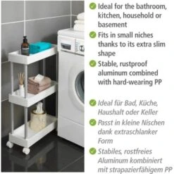 Wenko Haushalts- Und Badwagen Mino Servierwagen Haushaltswagen Mit 3 Ablagen 14 Wenko Haushalts- Und Badwagen Mino Servierwagen Haushaltswagen Mit 3 Ablagen -Küchenbedarf Geschäft 548133 1068 01