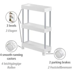 Wenko Haushalts- Und Badwagen Mino Servierwagen Haushaltswagen Mit 3 Ablagen 23 Wenko Haushalts- Und Badwagen Mino Servierwagen Haushaltswagen Mit 3 Ablagen -Küchenbedarf Geschäft 548133 1068 12