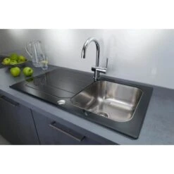 OBI Glasspüle 50 Cm X 86 Cm Schwarz -Küchenbedarf Geschäft 568660 2137 Glasspuele 3