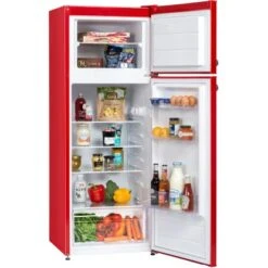 Respekta Kühl-Gefrierkombination KS144 Vintage VC Rot -Küchenbedarf Geschäft 571958 4384 KS144VRA 05