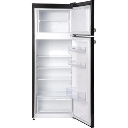 Respekta Kühl-Gefrierkombination KS144 Vintage VC Schwarz 4 Respekta Kühl-Gefrierkombination KS144 Vintage VC Schwarz – Bild 4