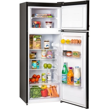 Respekta Kühl-Gefrierkombination KS144 Vintage VC Schwarz 5 Respekta Kühl-Gefrierkombination KS144 Vintage VC Schwarz – Bild 5