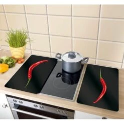 Wenko Herdabdeckplatten Universal Hot Peperoni 2er-Set Mehrfarbig -Küchenbedarf Geschäft 580693 1068 06