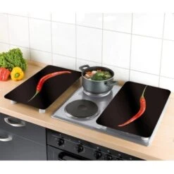 Wenko Herdabdeckplatten Universal Hot Peperoni 2er-Set Mehrfarbig -Küchenbedarf Geschäft 580693 1068 3