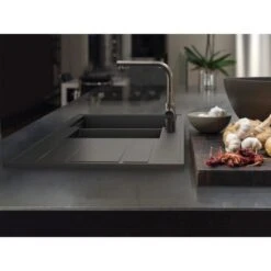 Miló Einbauspüle Granitverbundstoff Luxuria 100 Graphit 5 Miló Einbauspüle Granitverbundstoff Luxuria 100 Graphit -Küchenbedarf Geschäft 5903140017998 30