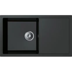 Miló Einbauspüle Granitverbundstoff Blissano 76 Schwarz
