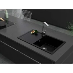 Miló Einbauspüle Granitverbundstoff Blissano 76 Schwarz -Küchenbedarf Geschäft 5903140018100 30