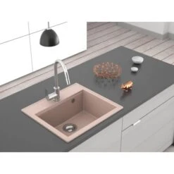 Miló Einbauspüle Granitverbundstoff Luxuria 56 Sand -Küchenbedarf Geschäft 5903140018339 30
