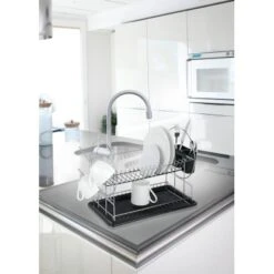 Wenko Geschirrabtropfer Premium Duo Schwarz-Chrom 36 Cm X 50 Cm X 24 Cm -Küchenbedarf Geschäft 686734 1068 4