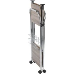 Wenko Servierwagen Liky Holzdekor Zusammenklappbar -Küchenbedarf Geschäft 686865 1068 03