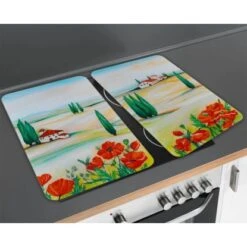 Wenko Herdabdeckplatte Universal Toscana 2er-Set Für Alle Herdarten -Küchenbedarf Geschäft 686912 1068 03