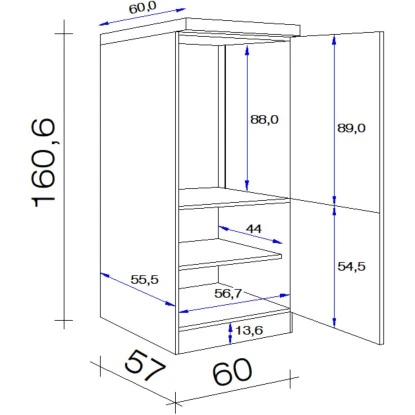 Flex-Well Exclusiv Kühlschrank-Einbauschrank Vintea Mit Kühlschrank EEK: F 3 Flex-Well Exclusiv Kühlschrank-Einbauschrank Vintea Mit Kühlschrank EEK: F – Bild 3