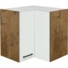 Flex-Well Exclusiv Eck-Oberschrank Vintea 60 X 60 Cm Magnolie Matt-Lancelot Oak