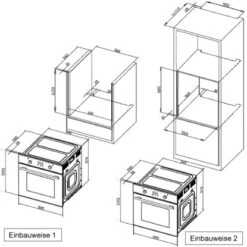 Respekta Backofen-Hauben Set EBDH-SET42090BS 90 Cm Black Steel -Küchenbedarf Geschäft 77 4384 DIGI8BLACKSTEEL 05