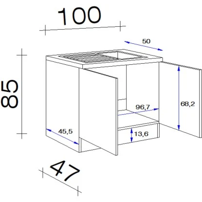 Flex-Well Classic Komplettspüle 100 X 50 Cm Speed Weiß Mit Auflagespüle 2 Flex-Well Classic Komplettspüle 100 X 50 Cm Speed Weiß Mit Auflagespüle – Bild 2