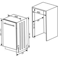 Respekta Einbaugeschirrspüler GSP45VV 45 Cm Schwarz Vollintegriert 20 Respekta Einbaugeschirrspüler GSP45VV 45 Cm Schwarz Vollintegriert -Küchenbedarf Geschäft 818909 4384 9