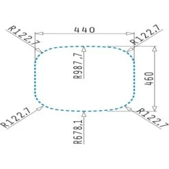Pyramis Einbaubecken Kania Edelstahl -Küchenbedarf Geschäft 820038 4891 3