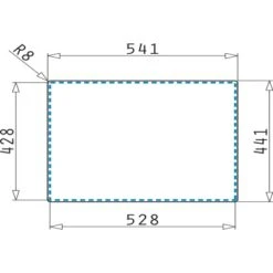 Pyramis Einbaubecken Lydia Edelstahl -Küchenbedarf Geschäft 820042 4891 3