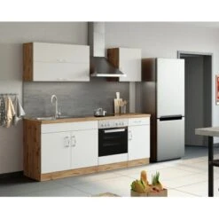 Held Möbel Hängeschrank Sorrento BxHxT 50 Cm X 57 Cm X 34 Cm Weiß-Wotaneiche -Küchenbedarf Geschäft 853739 11016600 11