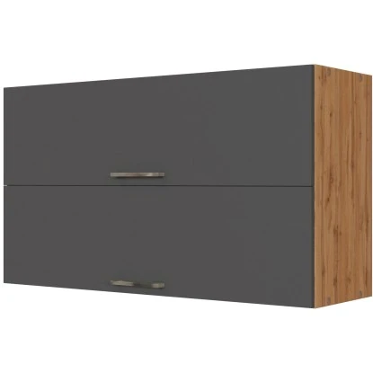 Held Möbel Klapphängeschrank Sorrento BxHxT 100x57x34 Cm Anthrazit-Wotaneiche 1 Held Möbel Klapphängeschrank Sorrento BxHxT 100x57x34 Cm Anthrazit-Wotaneiche