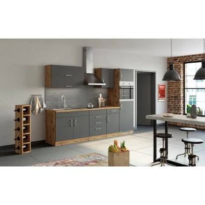 Held Möbel Klapphängeschrank Sorrento BxHxT 100x57x34 Cm Anthrazit-Wotaneiche 11 Held Möbel Klapphängeschrank Sorrento BxHxT 100x57x34 Cm Anthrazit-Wotaneiche – Bild 11