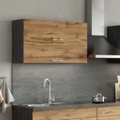 Held Möbel Klapphängeschrank Sorrento BxHxT 100x57x34 Cm Wotaneiche-Grafit -Küchenbedarf Geschäft 853748 11016600 5