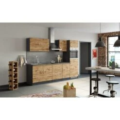 Held Möbel Klapphängeschrank Sorrento BxHxT 100x57x34 Cm Wotaneiche-Grafit -Küchenbedarf Geschäft 853748 11016600 9