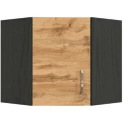 Held Möbel Eckhängeschrank Sorrento BxHxT 60 X 57 X 60 Cm Wotaneiche-Grafit
