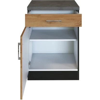 Held Möbel Unterschrank Sorrento 50 X 85 X 60 Cm Tür Schub. + EL-B. Wotan.-Graf. 3 Held Möbel Unterschrank Sorrento 50 X 85 X 60 Cm Tür Schub. + EL-B. Wotan.-Graf. – Bild 3