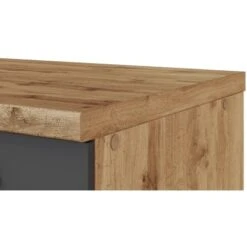 Held Möbel Spülenschrank Sorrento B100 X H85 X T60 Cm 2Türen Anthraz.-Wotaneiche -Küchenbedarf Geschäft 853807 11016600 12