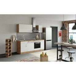 Held Möbel Spülzentrum Sorrento 110 X 85 X 60 Cm Tür Blende Sockel Weiß-W.eiche -Küchenbedarf Geschäft 853828 11016600 12