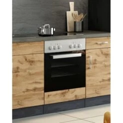 Held Möbel Herdumbau Sorrento 60 X 85 X 60 Cm Nische F. Ofen Wotaneiche-Grafit -Küchenbedarf Geschäft 853841 11016600 6