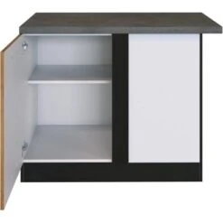 Held Möbel Eckunterschrank Sorrento 110 X 85 X 60 Cm Tür + EL-B. Wotan.-Grafit -Küchenbedarf Geschäft 853846 11016600 3