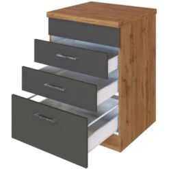 Held Möbel Kochfeldumbauschrank Sorrento 60 X 85 X 60 Cm 2 SK 1 AZ Anthr.-Wotan. 14 Held Möbel Kochfeldumbauschrank Sorrento 60 X 85 X 60 Cm 2 SK 1 AZ Anthr.-Wotan. -Küchenbedarf Geschäft 853848 11016600 3