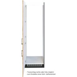 Held Möbel Kühl-Gefrierschrankumbau Sorrento B60x H200x T60 Cm Wotanei.-Grafit -Küchenbedarf Geschäft 853928 11016600 3