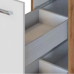 Held Möbel Apothekerschrank Sorrento 30x 200x 60 Cm 2 Ausz. 5 Fäch. Weiß-Wotan. -Küchenbedarf Geschäft 853930 11016600 8