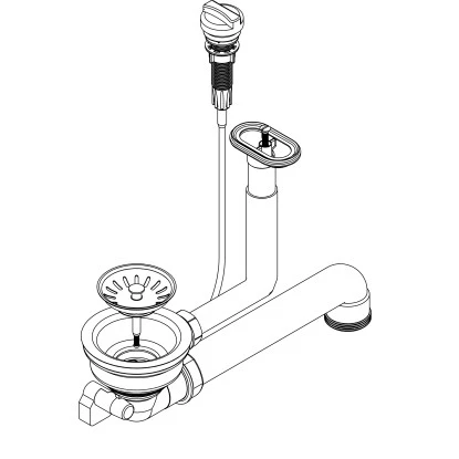 Pyramis Drehexcenter Für 1 1/4-Becken Spülen 92 Mm 1 Pyramis Drehexcenter Für 1 1/4-Becken Spülen 92 Mm