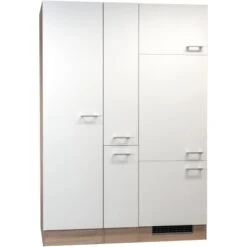 Flex-Well Classic Küchenerweiterung Florida 140 Cm Weiß-Sonoma Eiche Nachbildung -Küchenbedarf Geschäft Florida leichtePerspektive