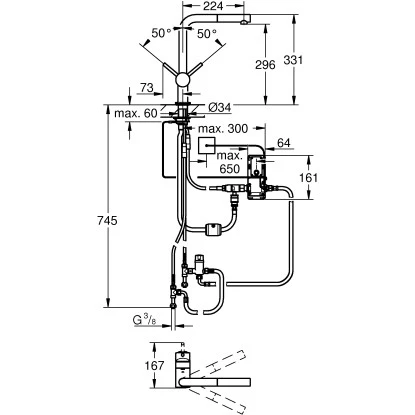 Grohe Elektronische Einhand-Küchenarmatur Minta Touch L-Auslauf 2 Grohe Elektronische Einhand-Küchenarmatur Minta Touch L-Auslauf – Bild 2